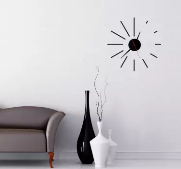 Autocolantes decorativos relógio espiral moderno - TenStickers