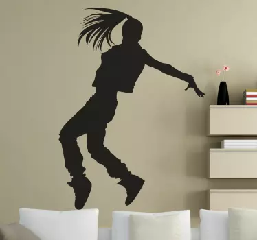 Autocolantes decorativos silhueta dançarina - TenStickers