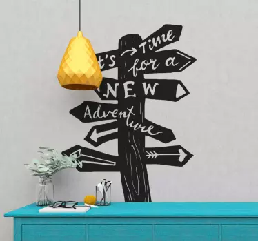 Autocolantes decorativos Vintage Sinal de viagem - TenStickers