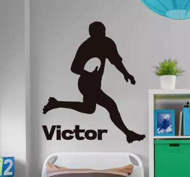 Autocolantes personalizáveis rugby personalizado - TenStickers