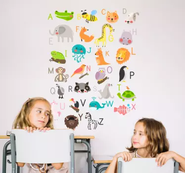 Autocolantes para casa alfabeto ingles - TenStickers