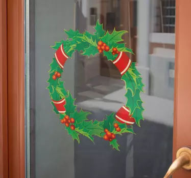 Autocolantes de Natal coroa - TenStickers