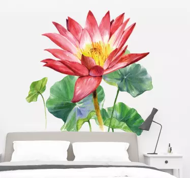 Autocolantes flores Aquarela de lótus - TenStickers