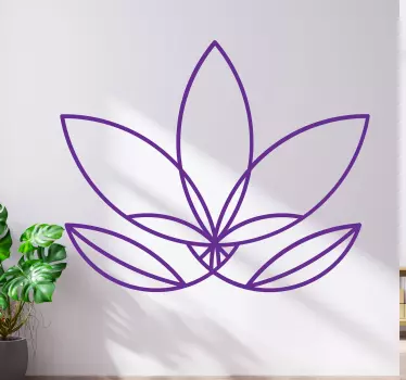 Autocolantes flores Flor mandala loto - TenStickers