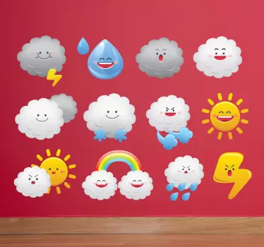 Autocolantes infantis Estados do tempo - TenStickers