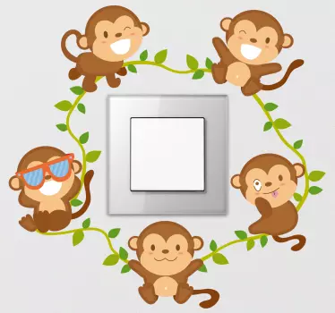 Autocolantes para casa macacos - TenStickers