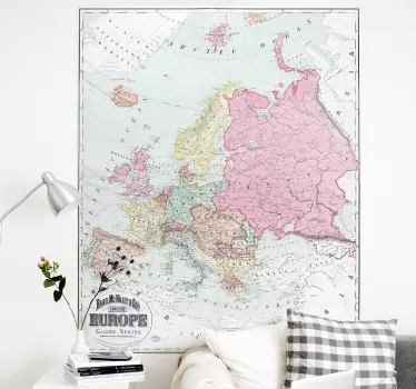 Autocolante mundo mapa europa - TenStickers