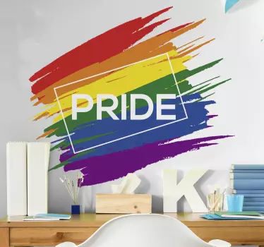 Autocolantes de política e religião Bandeira Orgulho LGBT - TenStickers