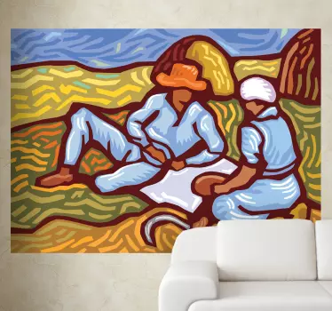 Autocolantes para sala de jantar Estilo Van Gogh - TenStickers