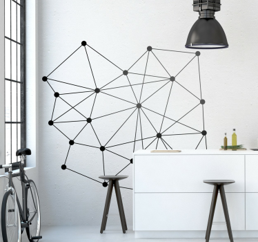 Autocolantes decorativos de ciência Pontos interligados - TenStickers