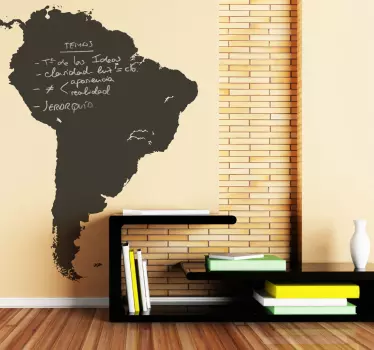 Autocolante quadros em vinil Ardósia América do Sul - TenStickers