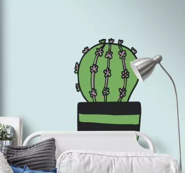 Autocolantes para quarto infantil desenhos de catos - TenStickers