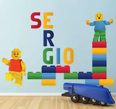 Autocolantes decorativos de brinquedos lego personalizavel - TenStickers