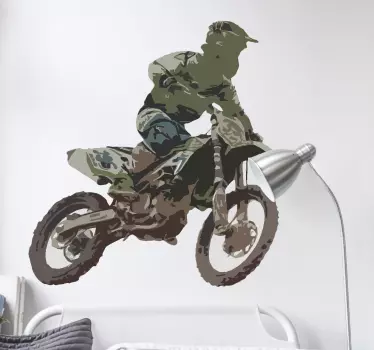 Autocolantes desporto corredor de motocross - TenStickers