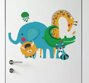 Autocolantes animais animais selvagens infantis - TenStickers