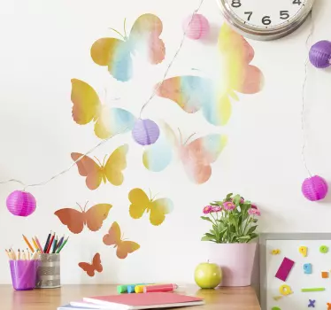 Autocolantes pequenos decorativos borboletas - TenStickers