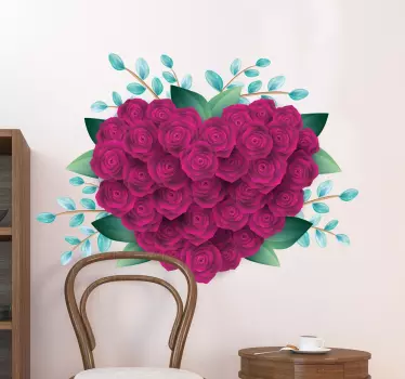 Autocolantes do dia de S. Valentim Rosas cerradas - TenStickers