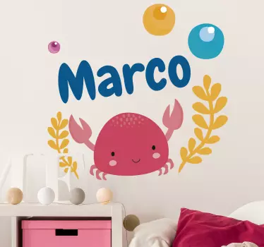 Autocolante com peixes caranguejo - TenStickers