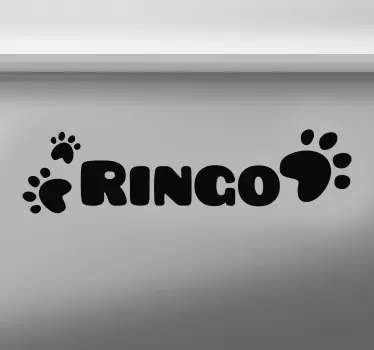 Autocolantes decorativos de outros textos nome de cão - TenStickers