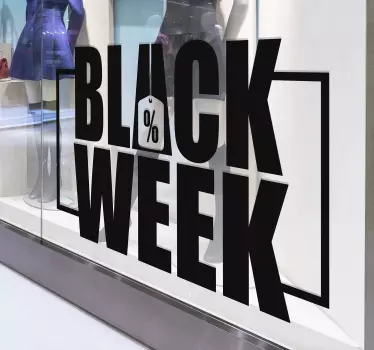 Autocolantes Promoções autocolante de venda semana negra - TenStickers