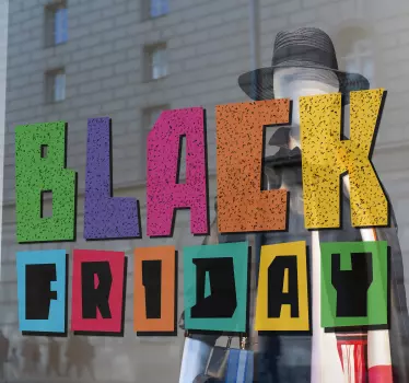 Autocolantes decorativos Promoções Black Friday Colorido - TenStickers