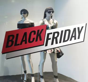 Autocolantes Promoções Sexta-feira negra moderna - TenStickers