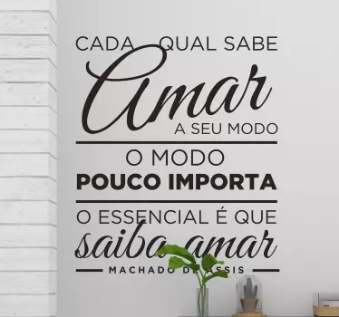 Autocolantes de citações celebres frase de amor - TenStickers