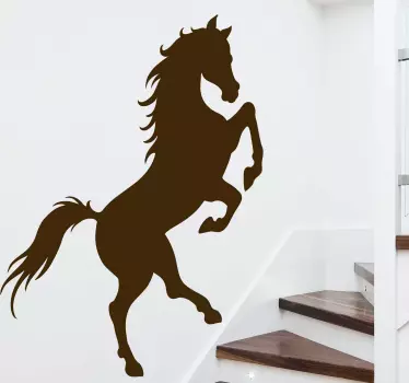 Vinil com silhuetas Escadas do cavalo - TenStickers