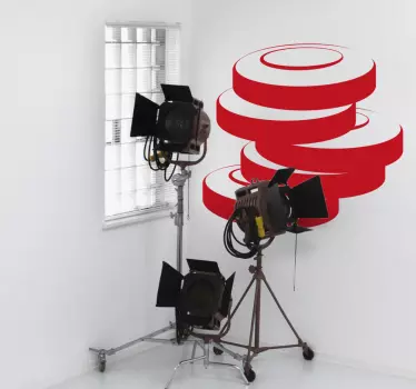 Vinil televisão Fitas Empilhadas - TenStickers