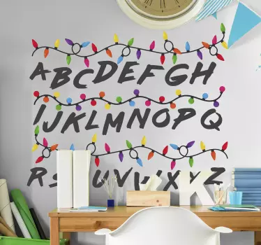 Vinil televisão Luzes Stranger Things - TenStickers