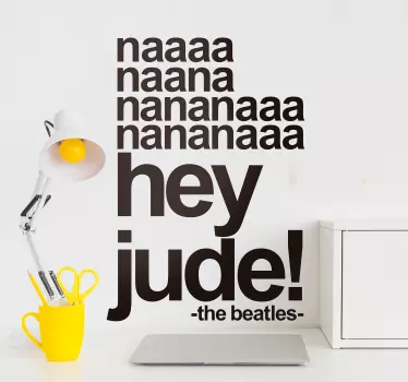 Autocolantes de letras de canções musica minimalista - TenStickers