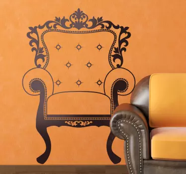 Autocolantes para sala de jantar Cadeira de Luis XIV - TenStickers
