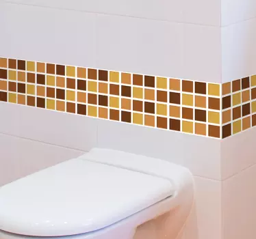 Azulejo autocolante em tons de marrom - TenStickers