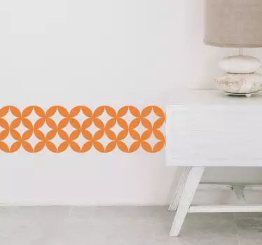 Azulejo decorativo geométrico retro - TenStickers