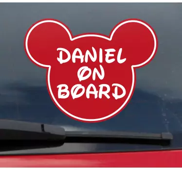 Bebe a bordo personalizado Bebê a bordo produtode estilo cartoon - TenStickers