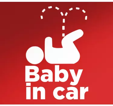 Bebe a bordo personalizado Bebê fazendo xixi - TenStickers