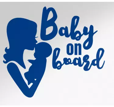 Bebe a bordo personalizado Mãe e bebê a bordo do projeto - TenStickers