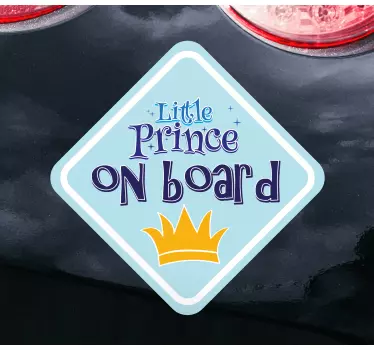 Bebe a bordo personalizado Pequeno príncipe a bordo - TenStickers