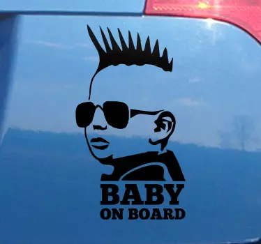 Bebe a bordo personalizado Rocha - TenStickers