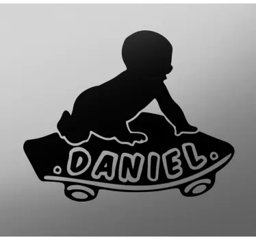 Bebe a bordo personalizado Skate babyboy - TenStickers