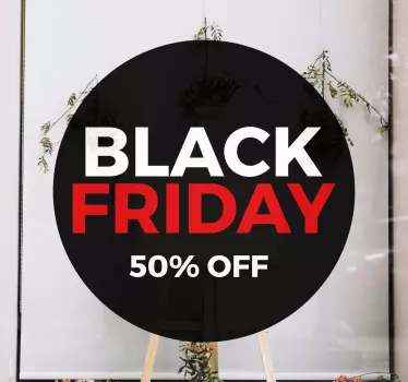 Black friday 50% fora do Autocolante para janelas - TenStickers