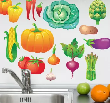 Coleção de autocolantes de legumes - TenStickers