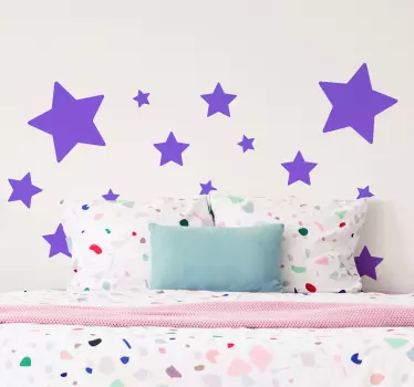 Estrelas vários tamanhos autocolante espaço - TenStickers
