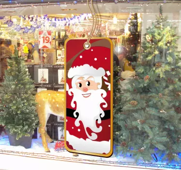 Etiqueta do rótulo de santa - TenStickers