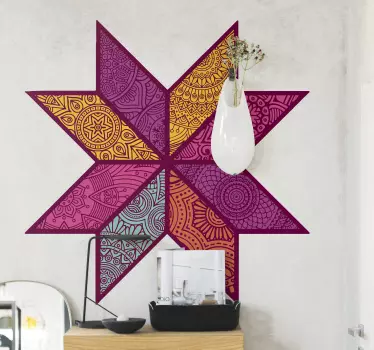 Figuras geométricas Autocolantes Mosaico paisley - TenStickers