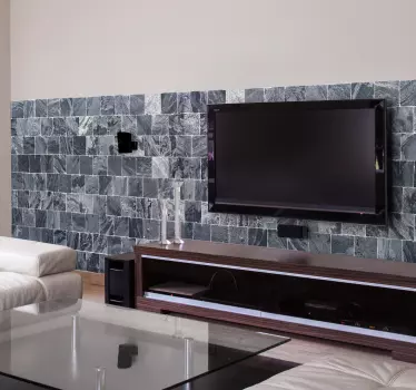 Friso decorativo padrão mármore - TenStickers