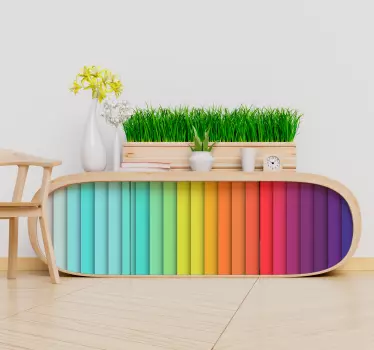 Linhas abstratas <b>vinil autocolante decorativo</b> de móveis - TenStickers