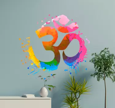 Om yoga Autocolante para parede - TenStickers