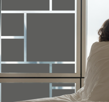 Pacote monocolor de vinil decorativo para janelasde esquadrões - TenStickers