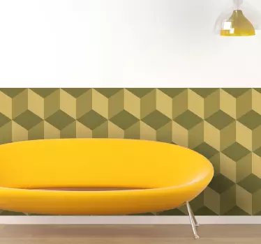 Película de vinil autocolante cubos 3d - TenStickers